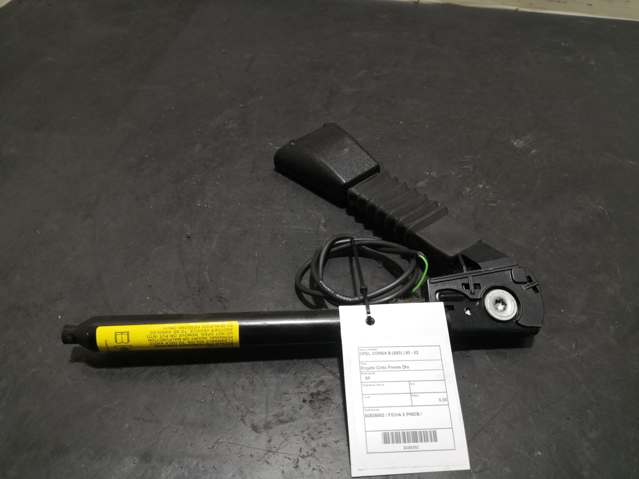 Engate Cinto Frente Dto OPEL - ID S_110351