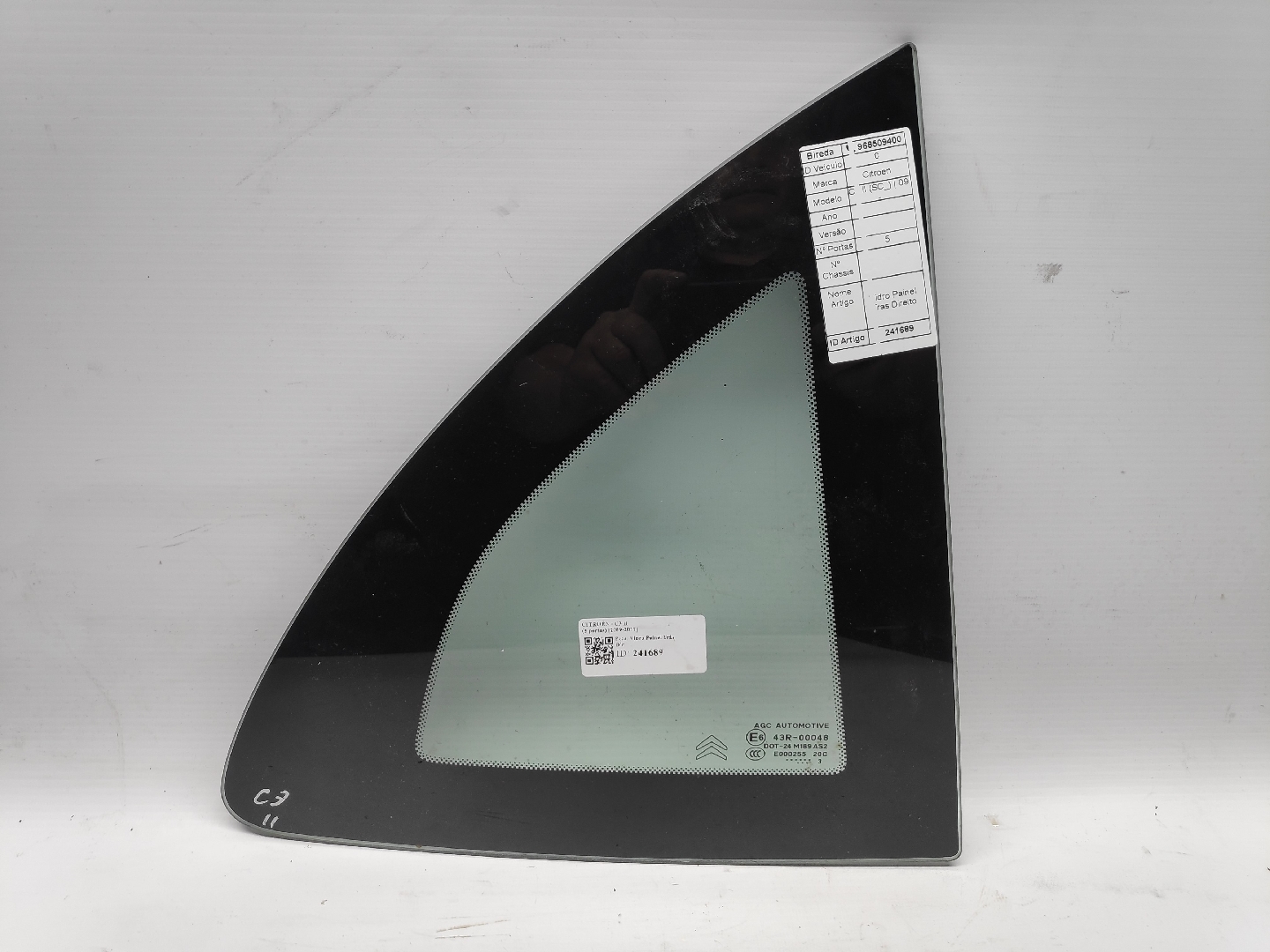 Rear right quarter glass CITROEN C3 II (SC_) | 09 - 