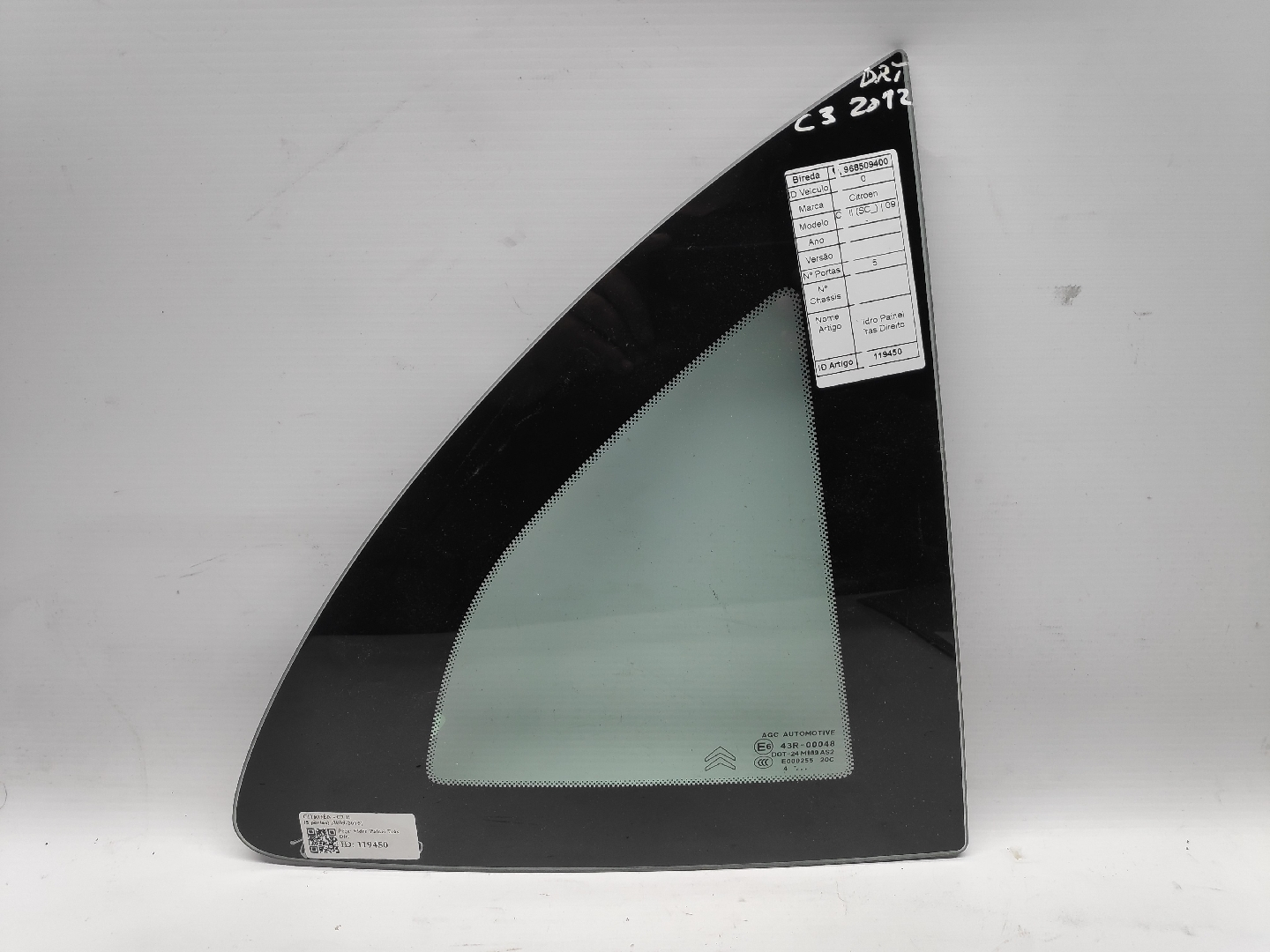 Rear right quarter glass CITROEN C3 II (SC_) | 09 -  Imagem-0