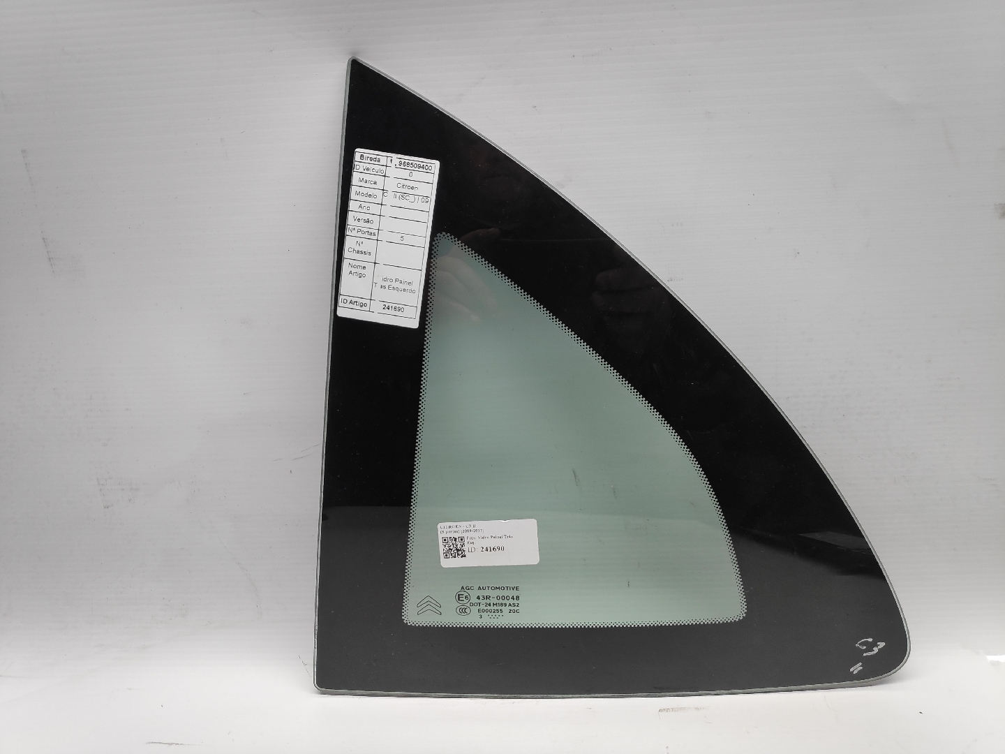 Rear left quarter glass CITROEN C3 II (SC_) | 09 - 