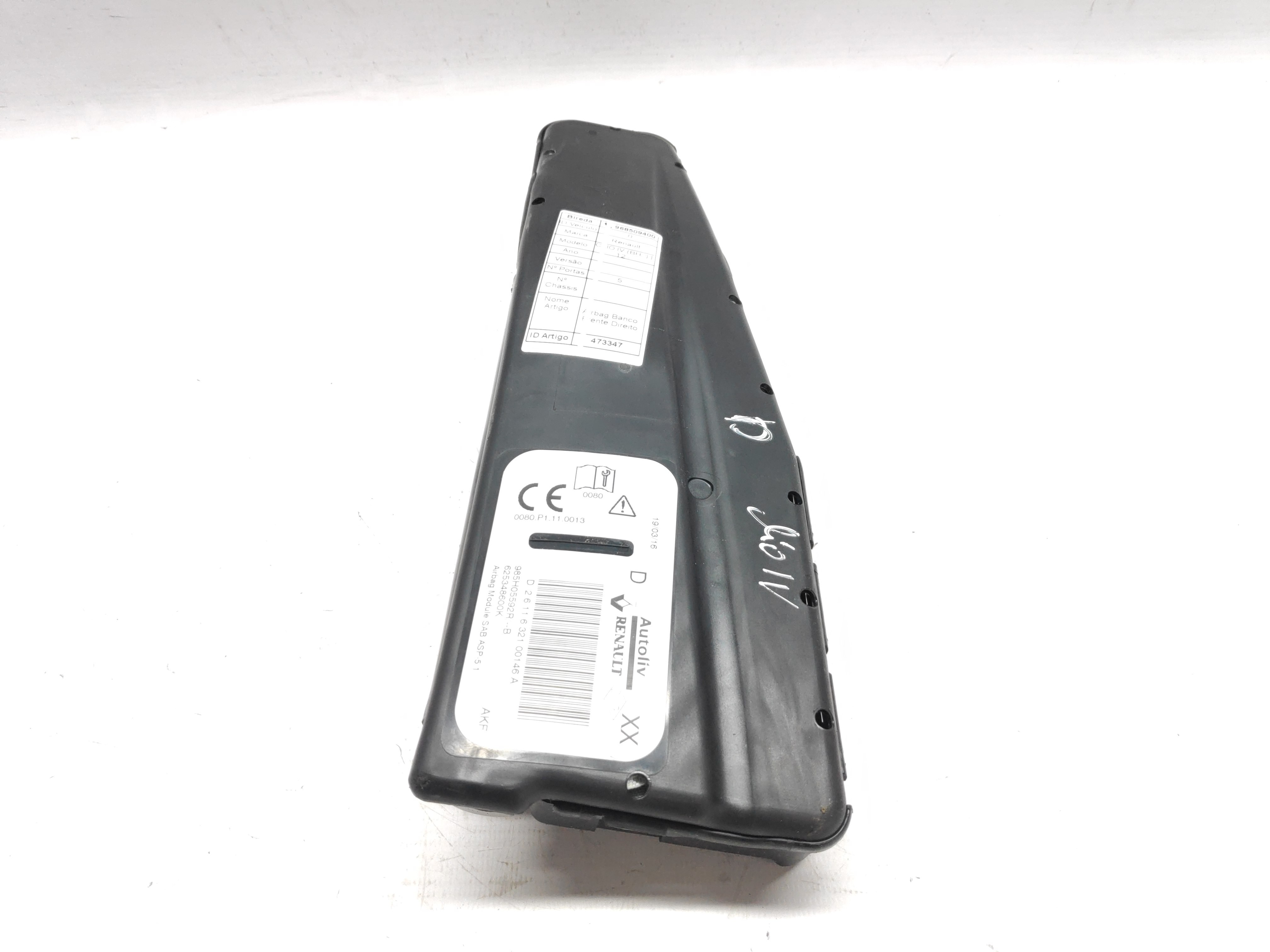 Airbag Banco Frente Direito RENAULT CLIO IV (BH_) | 12 - 