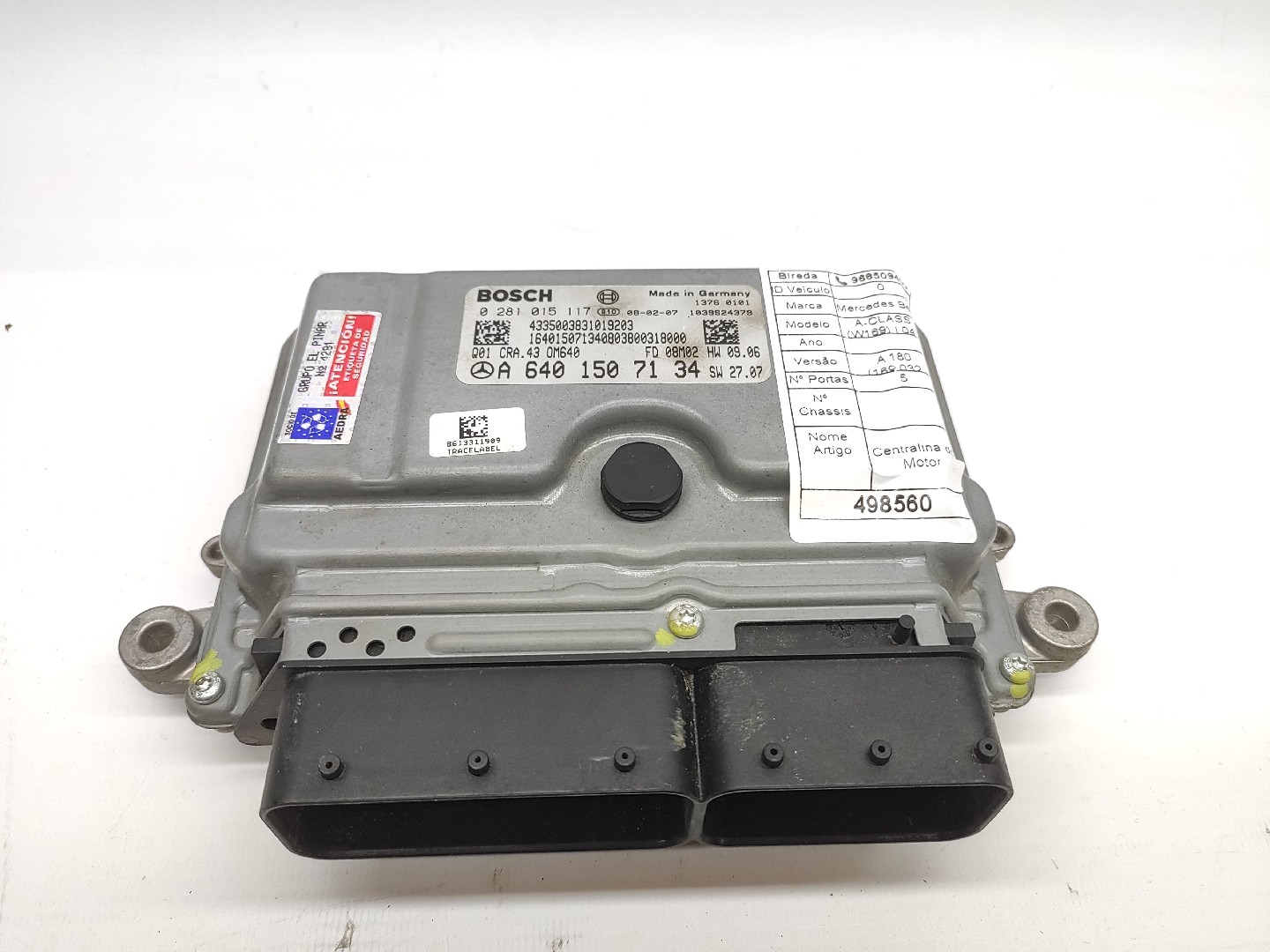 Centralina do Motor MERCEDES-BENZ A-CLASS (W169) | 04 - 12