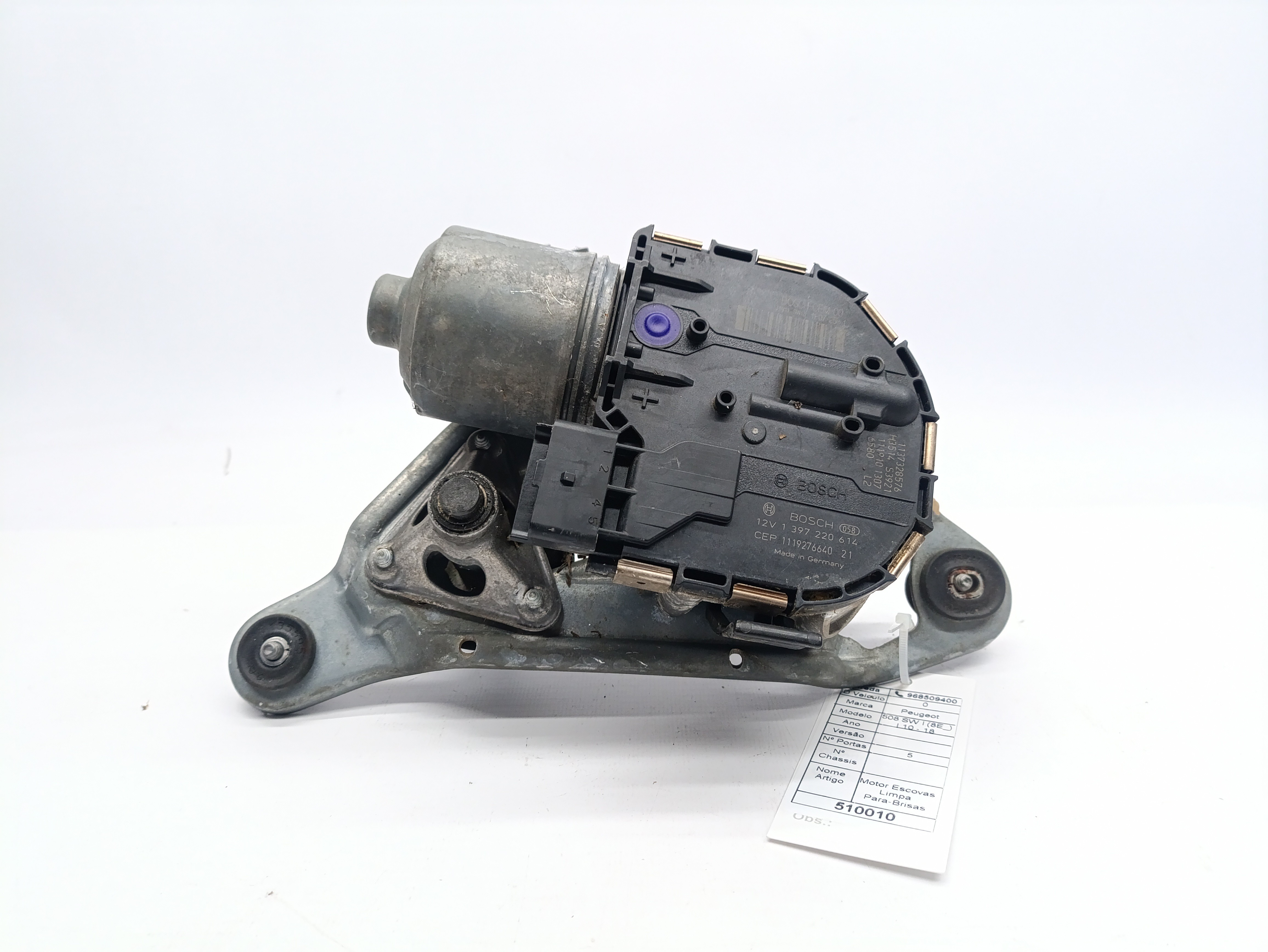 Motor Escovas Limpa Para-Brisas PEUGEOT 508 SW I (8E_) | 10 - 18