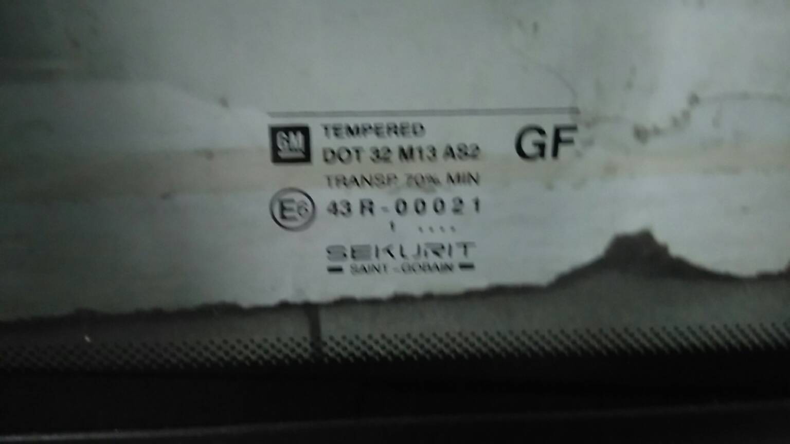 Vidro Painel Trás Esquerdo