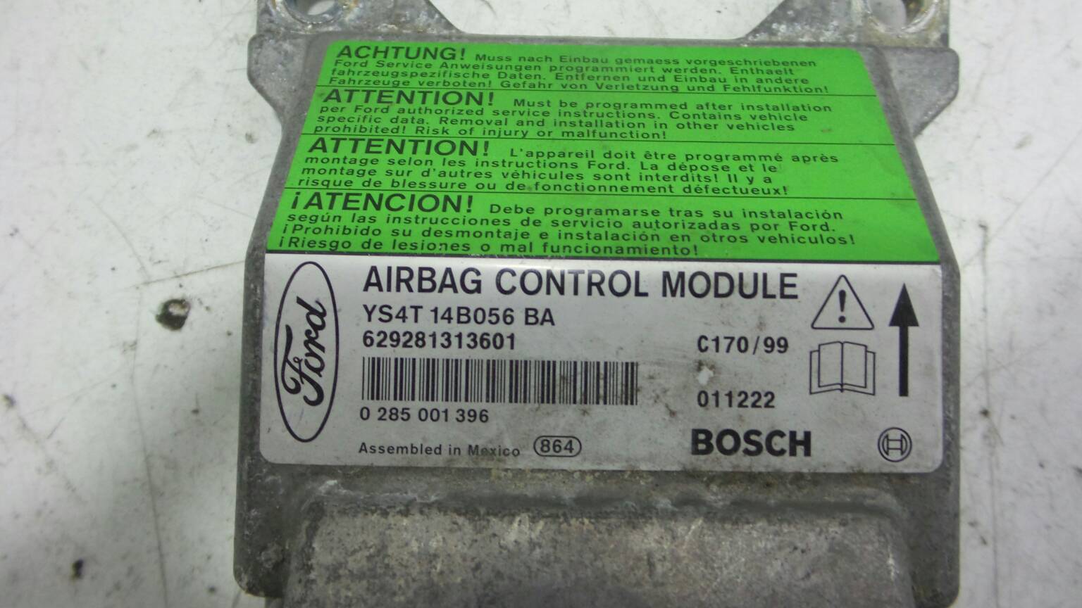 Centralina de Airbags FORD FOCUS (DAW, DBW) | 98 - 09 Imagem-2