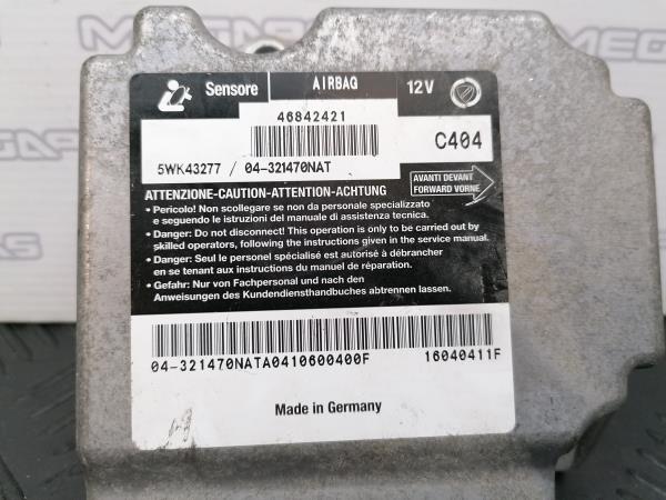 Centralina De Airbags Ecu Para Alfa Romeo Megape As