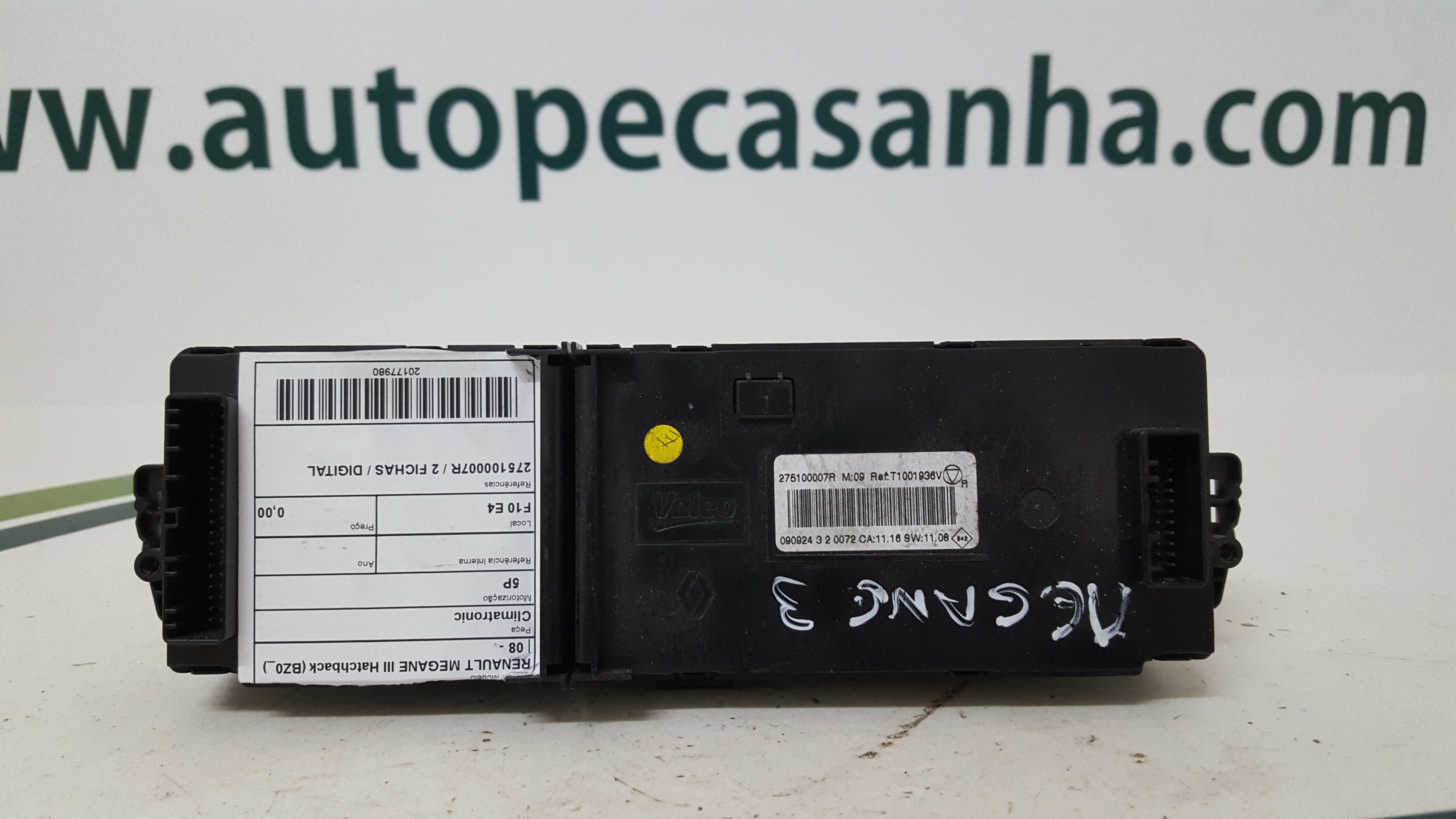 Climatronic RENAULT MEGANE III Hatchback (BZ0/1_) | 08 -  Imagem-1