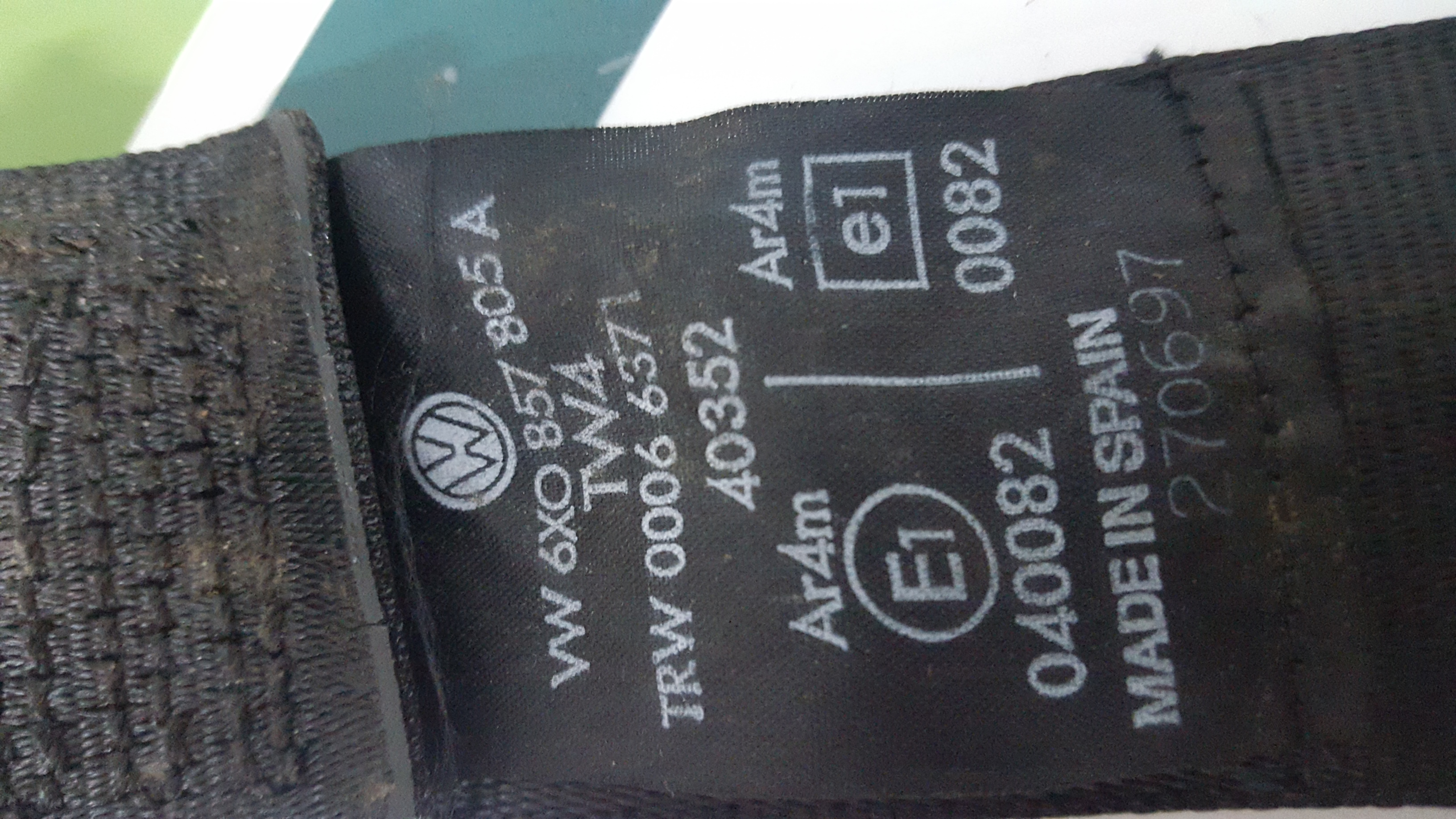 Cinto Trás Esq SEAT AROSA (6H) | 97 - 04 Imagem-1