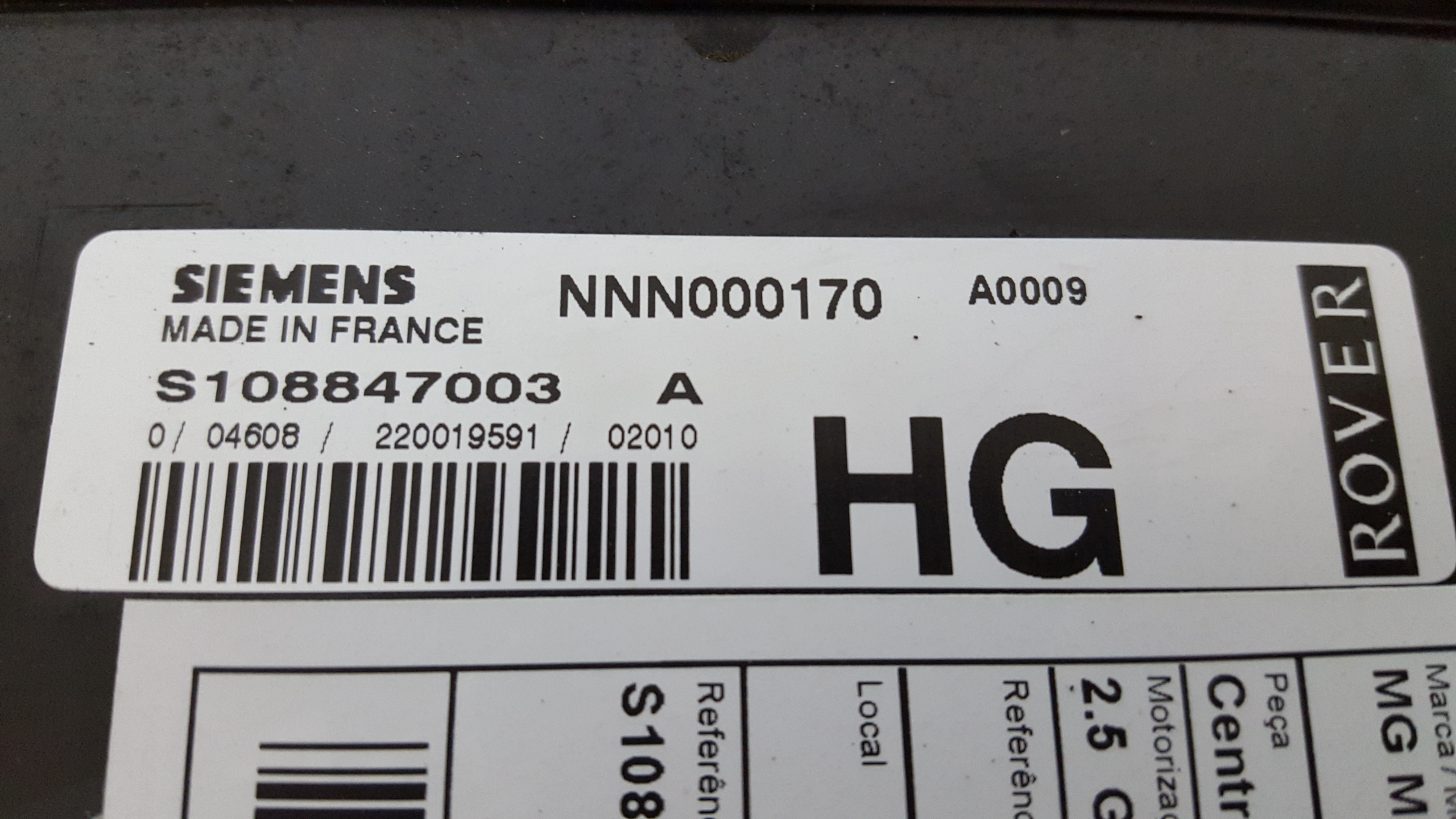 Centralina do Motor MG MG ZT | 01 - 05 Imagem-1