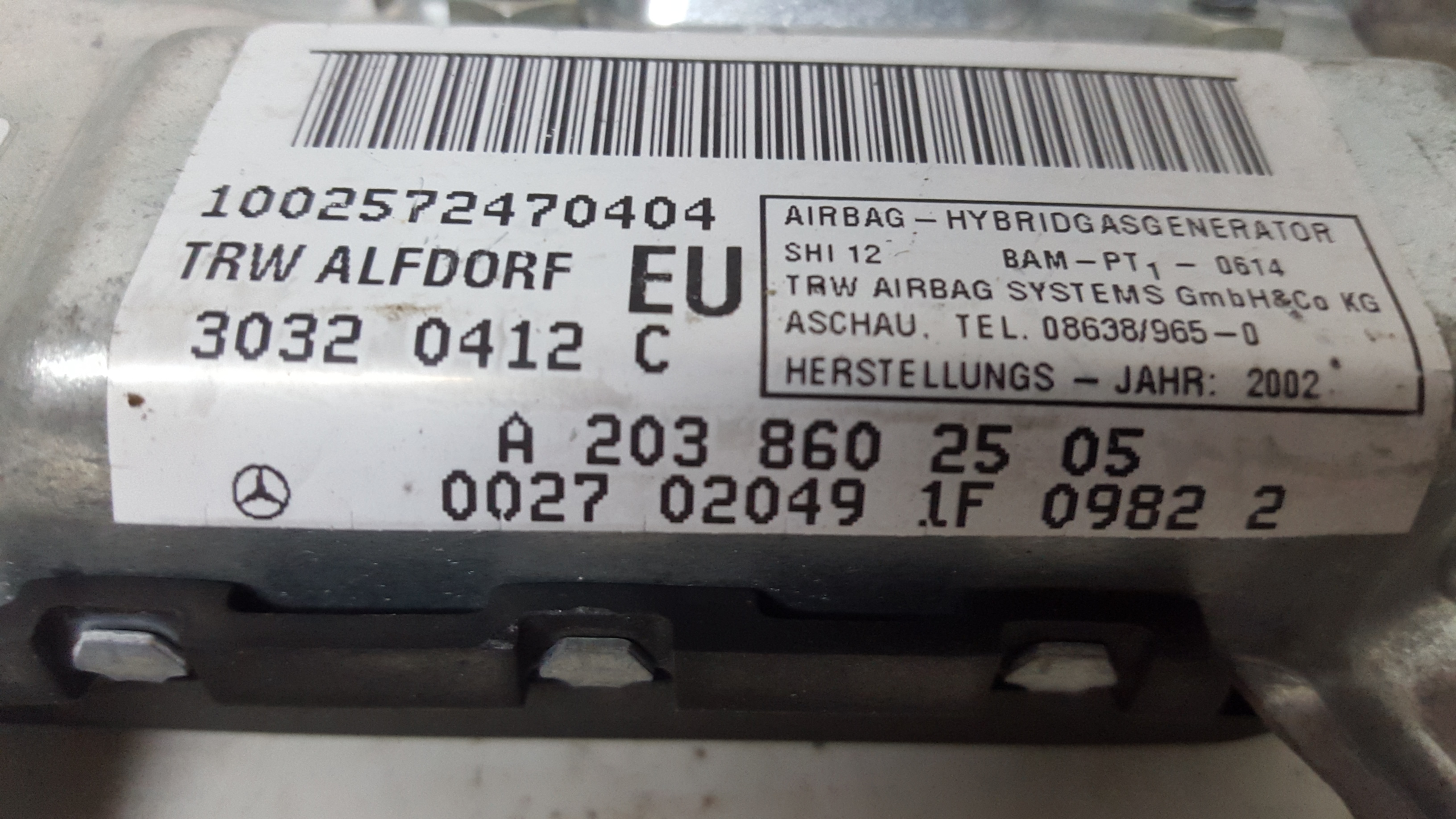 Airbag de Porta Frente Esq MERCEDES-BENZ C-CLASS T-Model (S203) | 01 - 07 Imagem-1