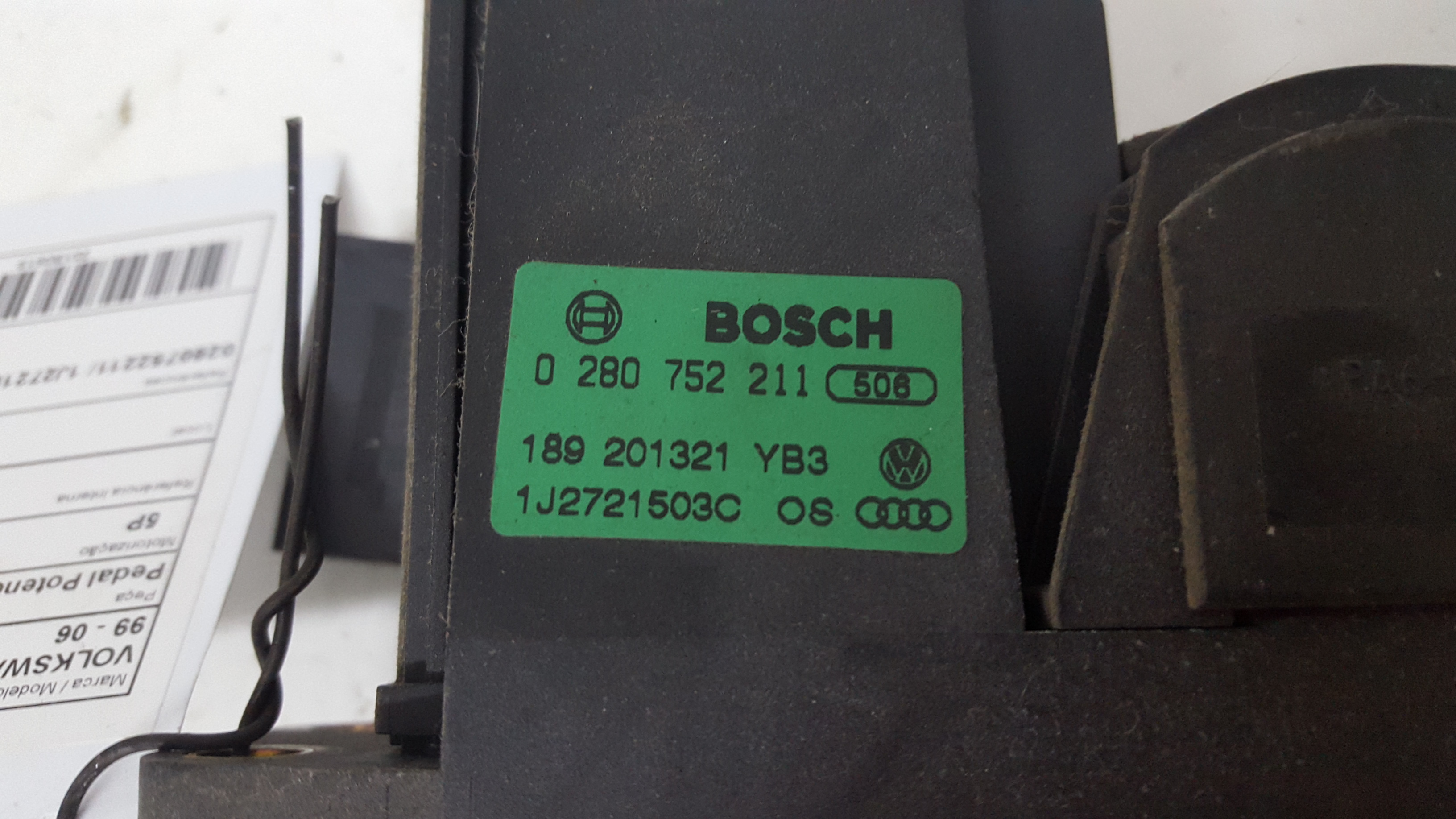 Pedal Potenciometro Acelerador VOLKSWAGEN GOLF IV Variant (1J5) | 99 - 06 Imagem-2