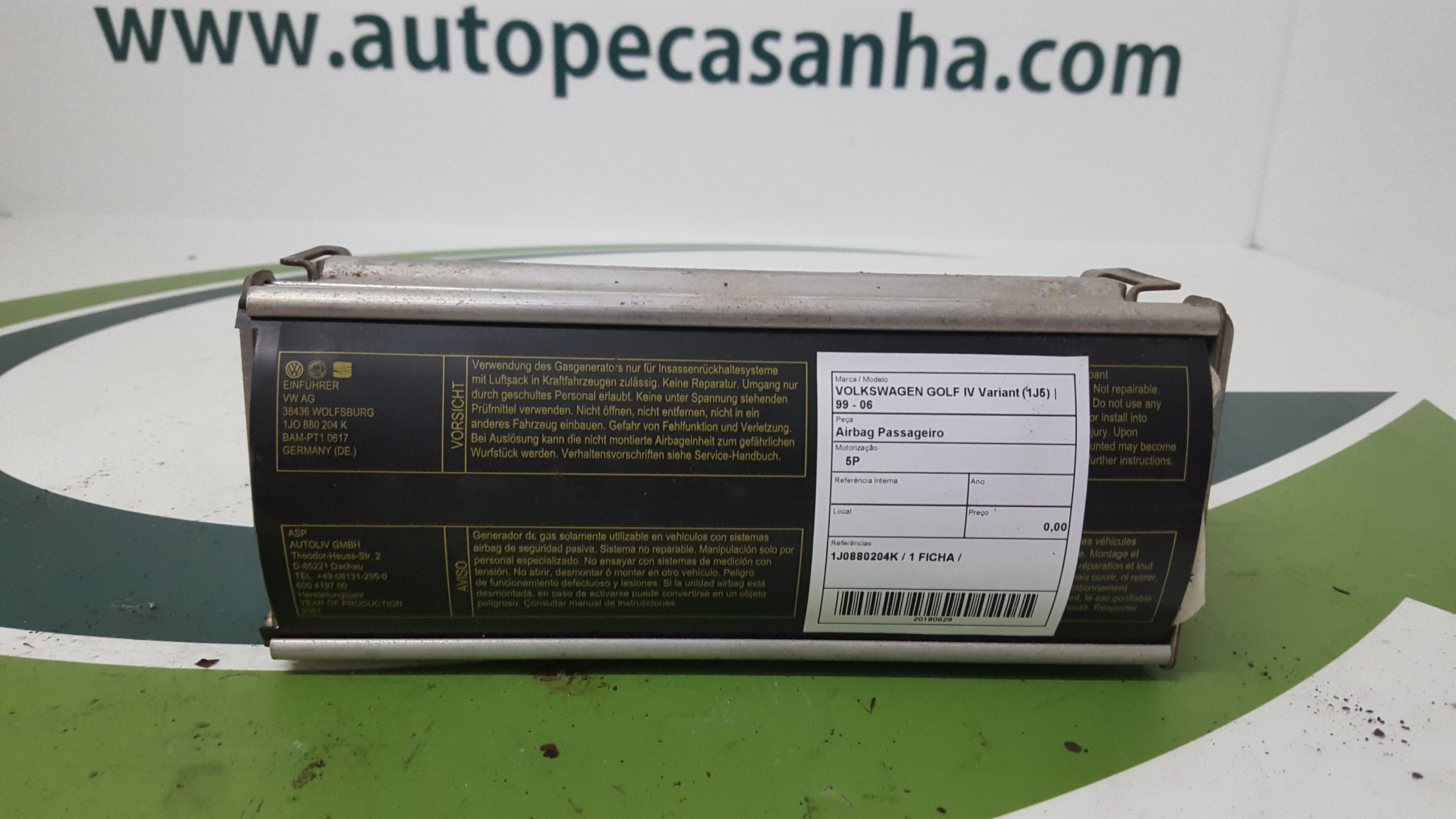 Airbag Passageiro VOLKSWAGEN - ID S_40628