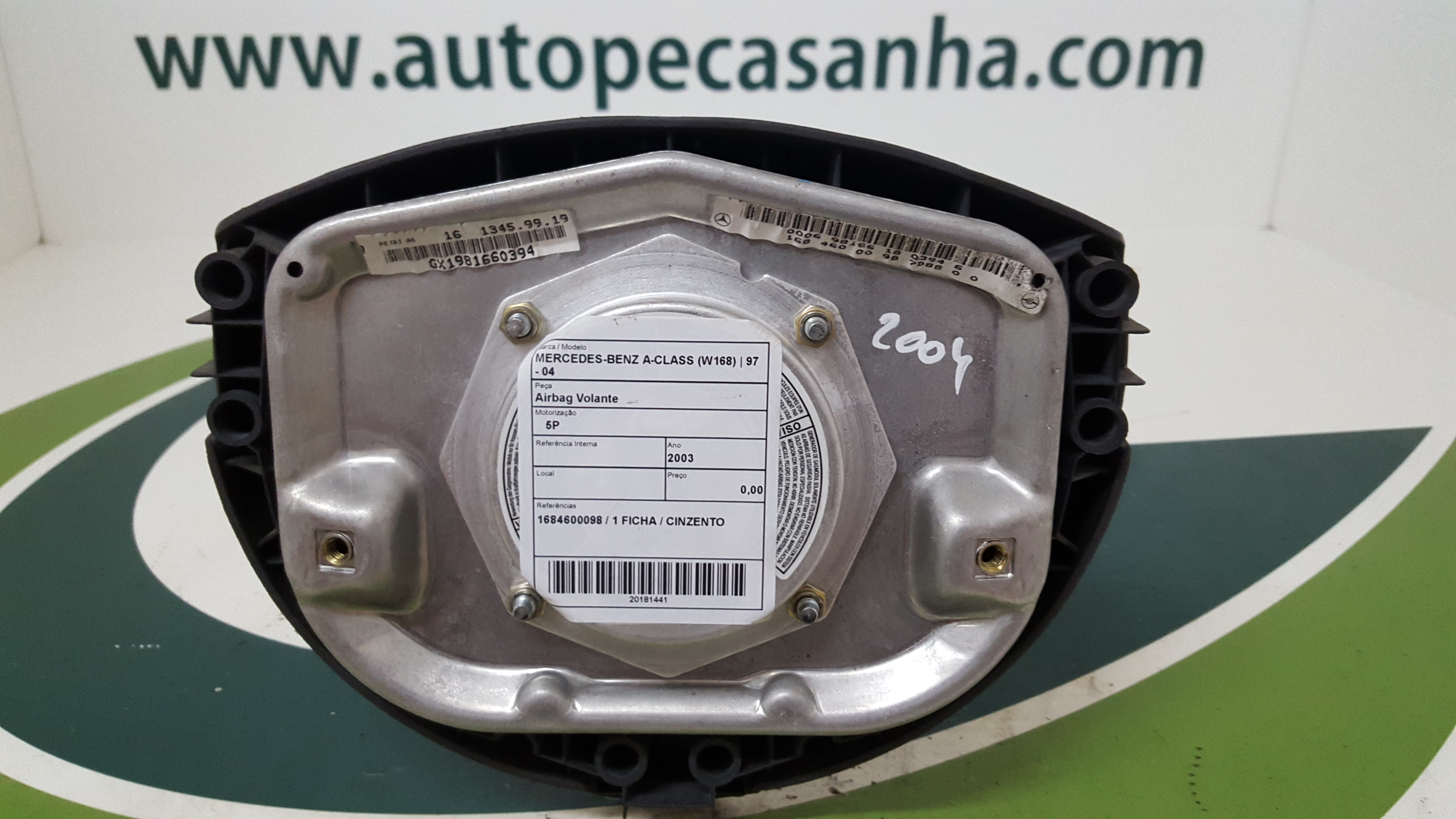 Airbag Volante MERCEDES-BENZ A-CLASS (W168) | 97 - 05 Imagem-1