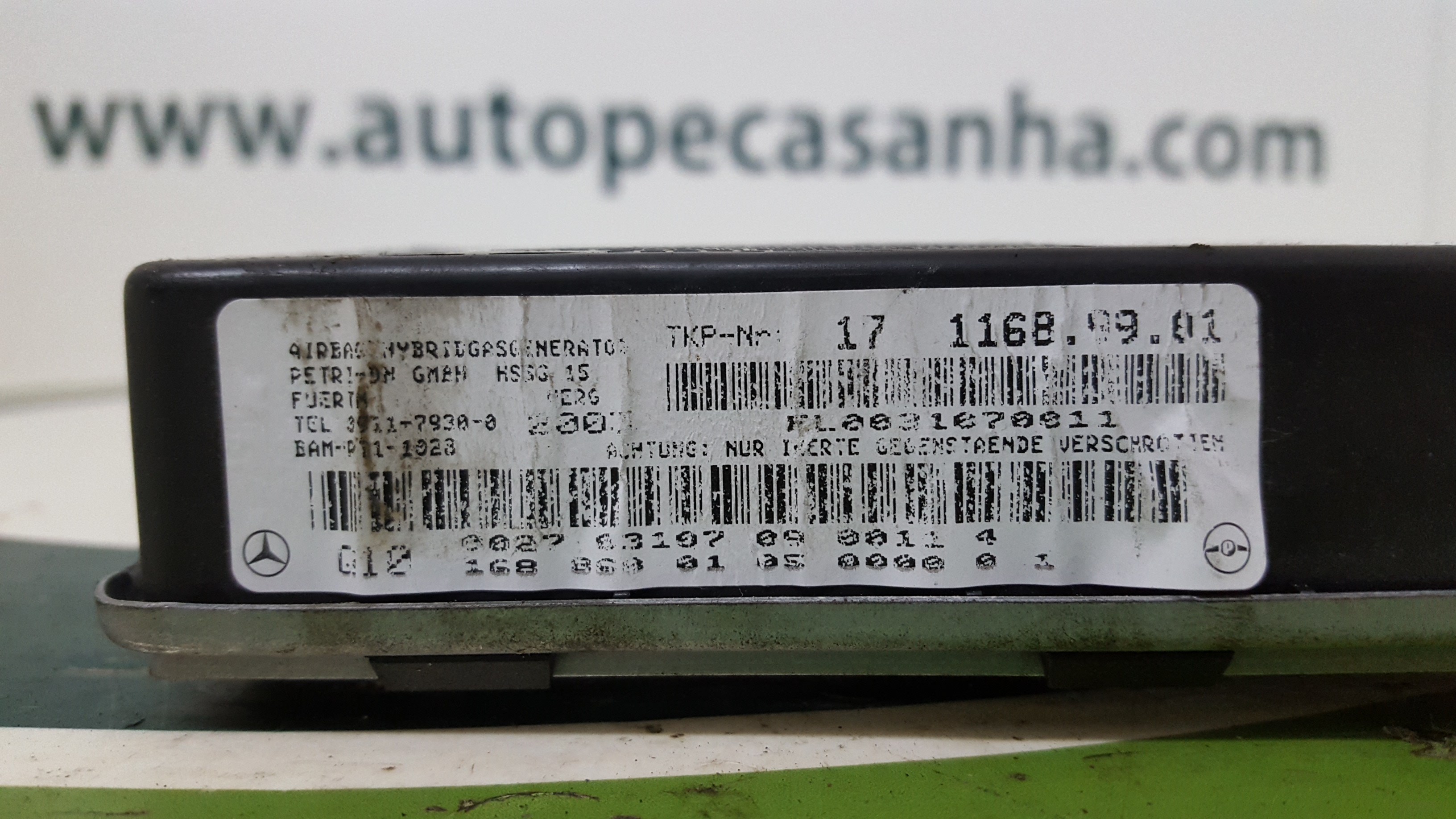Airbag de Porta Frente Esq MERCEDES-BENZ A-CLASS (W168) | 97 - 05 Imagem-2