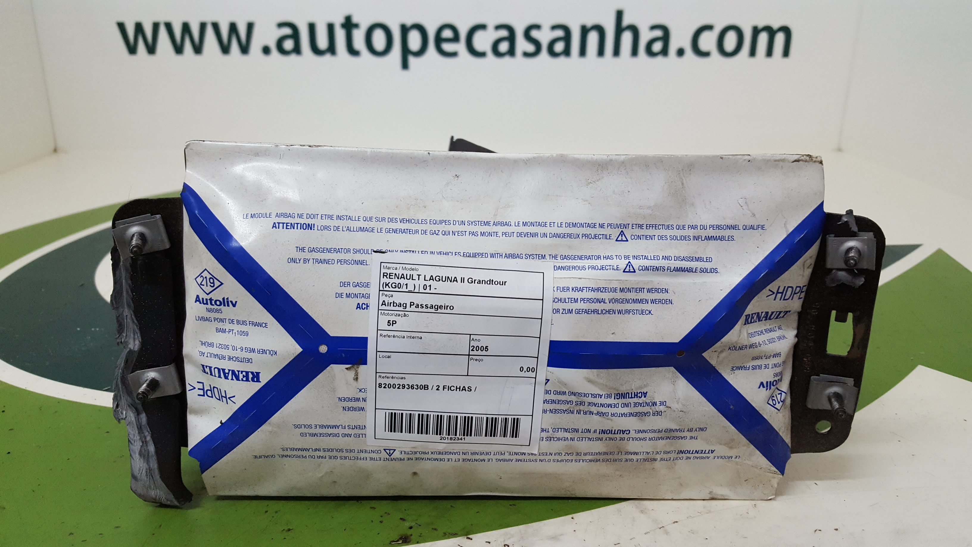 Airbag Passageiro RENAULT - ID S_42340