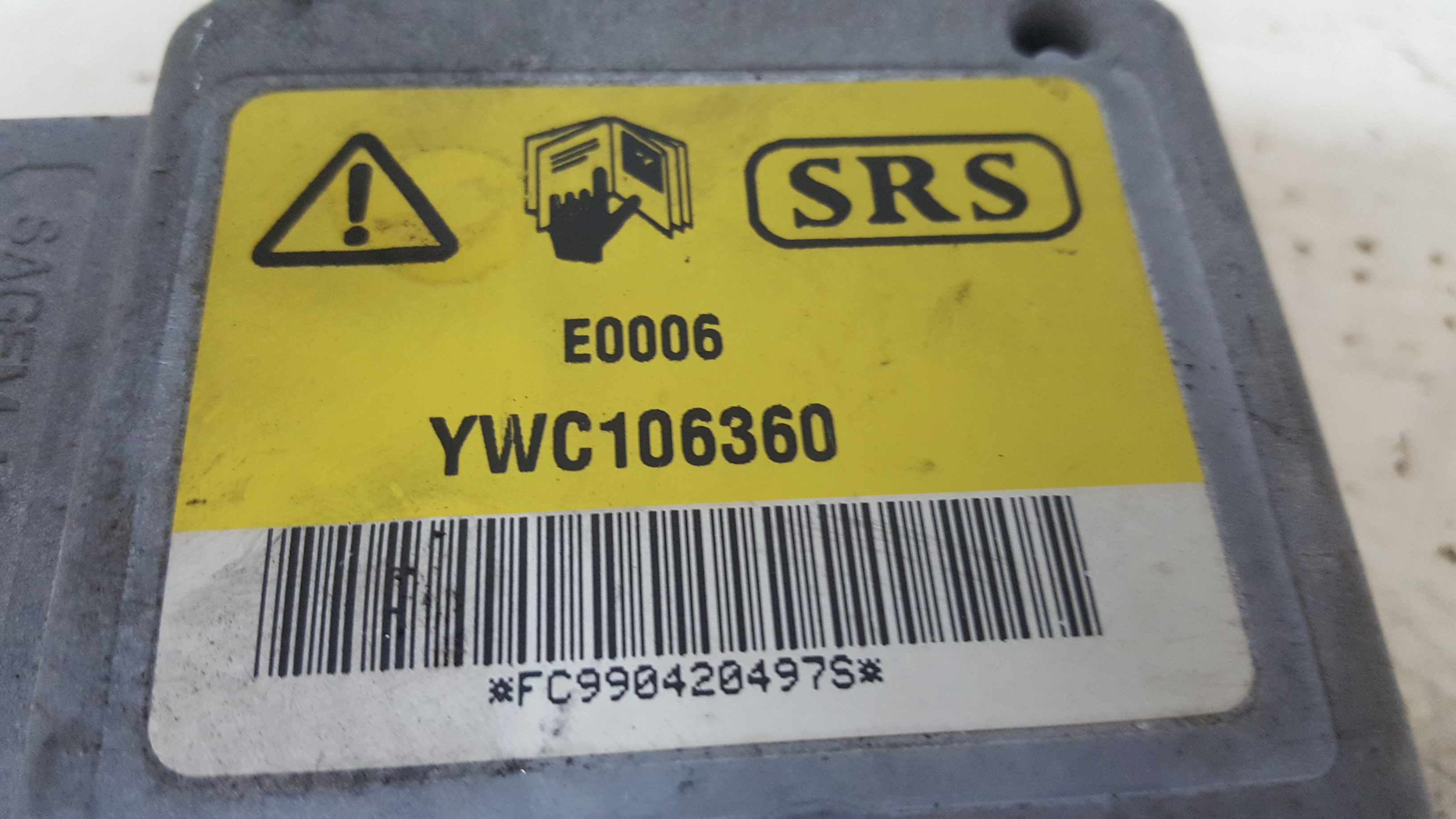Centralina de Airbags LAND ROVER FREELANDER | 1999-1999 Imagem-1
