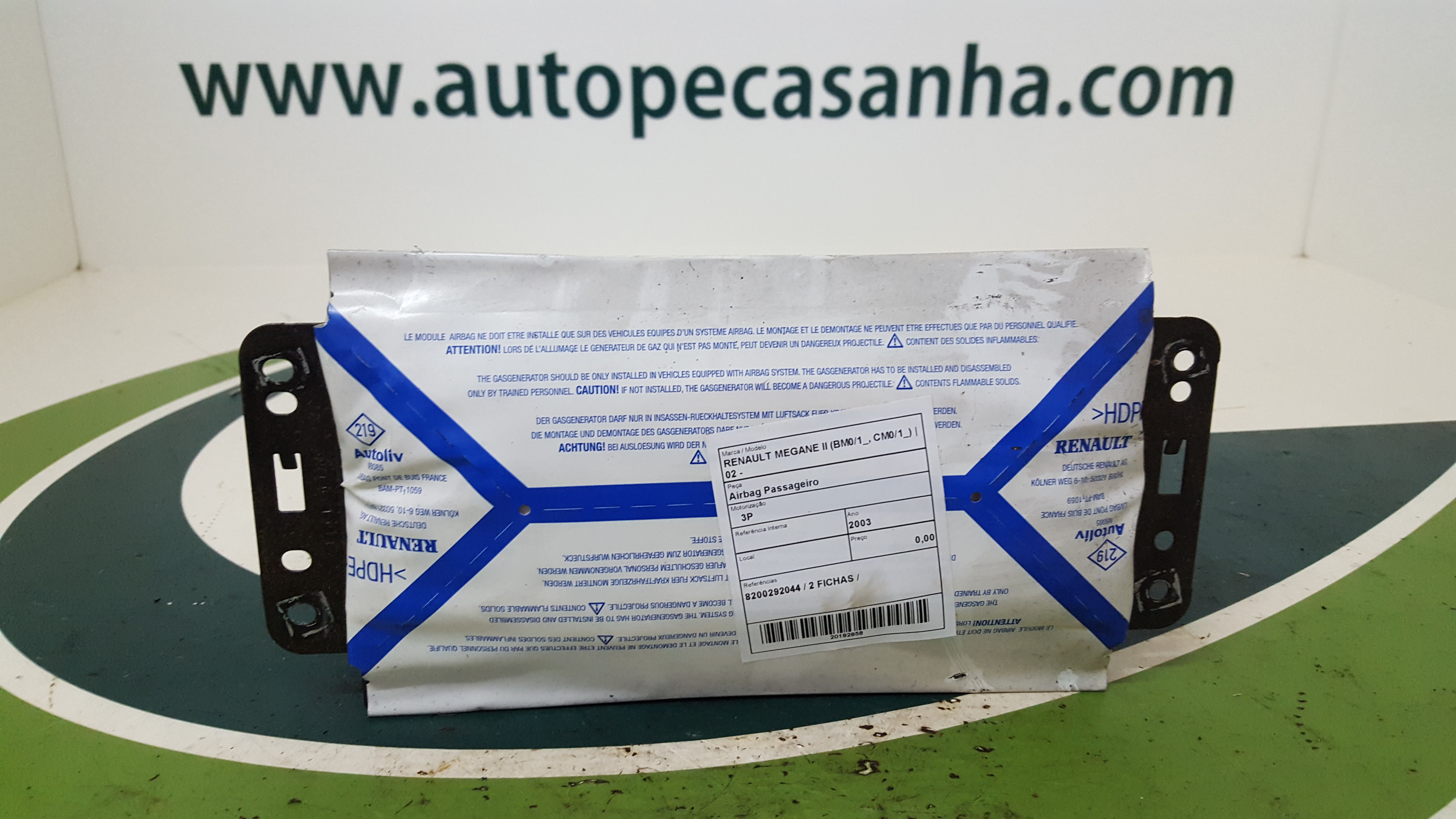Airbag Passageiro RENAULT - ID S_42857