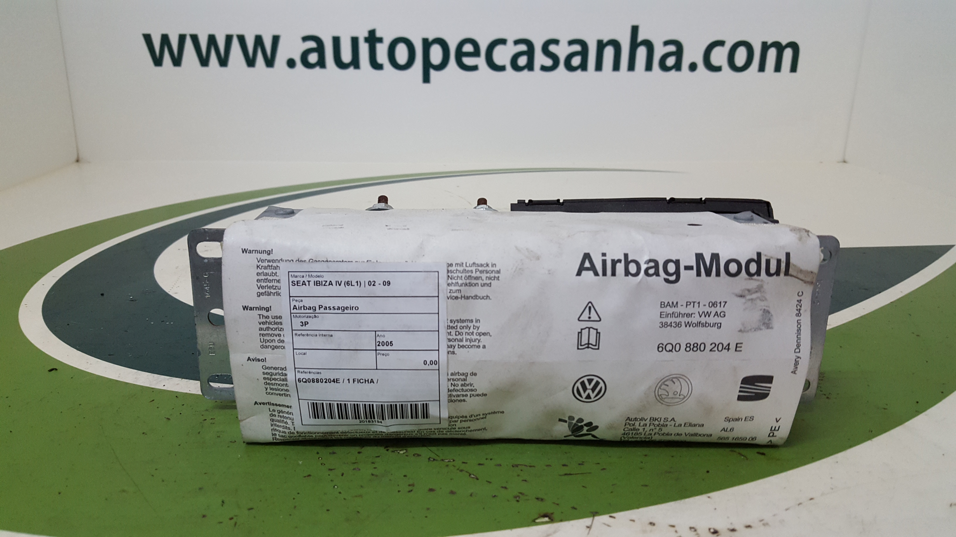 Airbag Passageiro SEAT - ID S_43193
