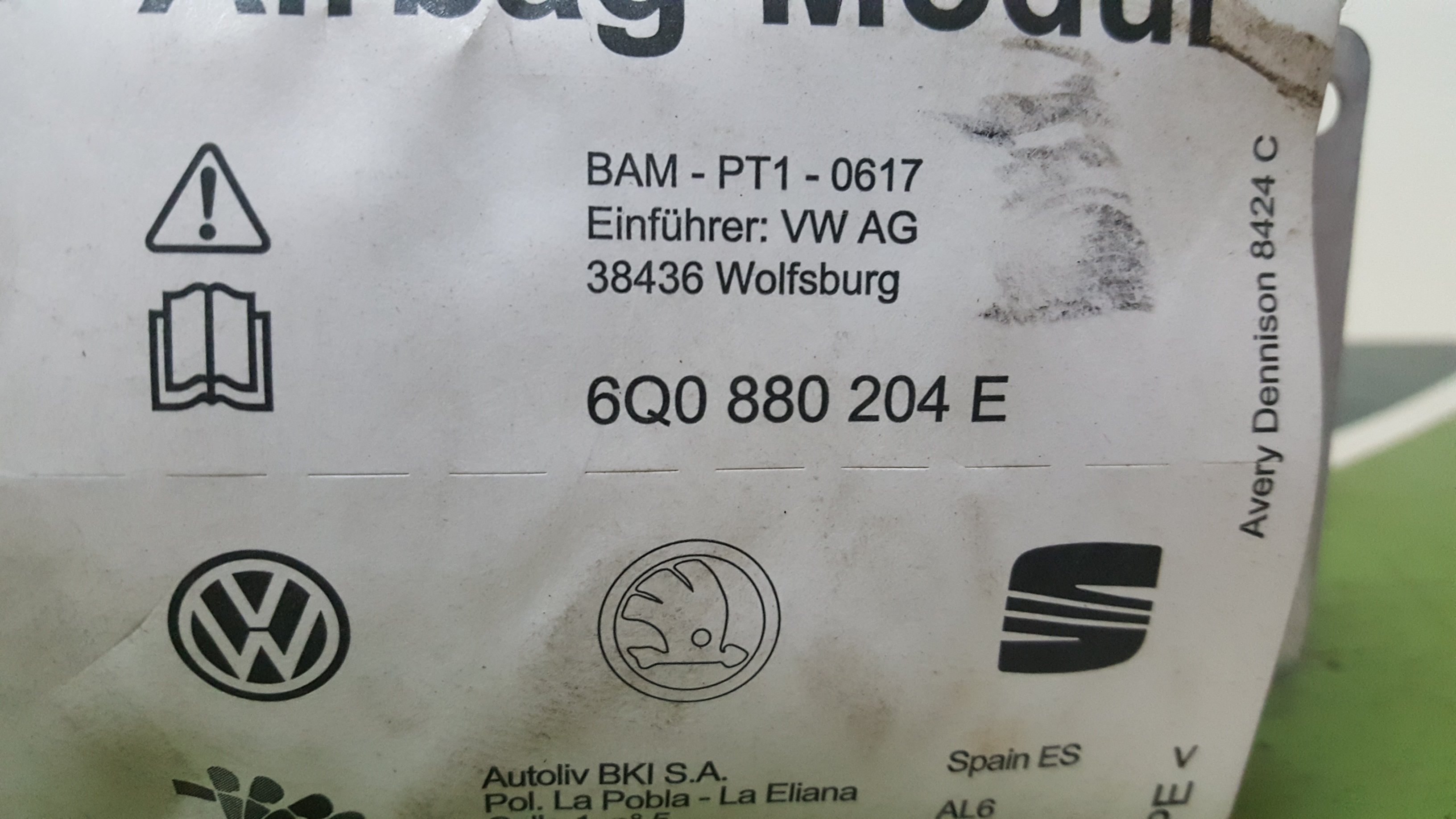 Airbag Passageiro SEAT IBIZA III (6L1) | 02 - 09 Imagem-1