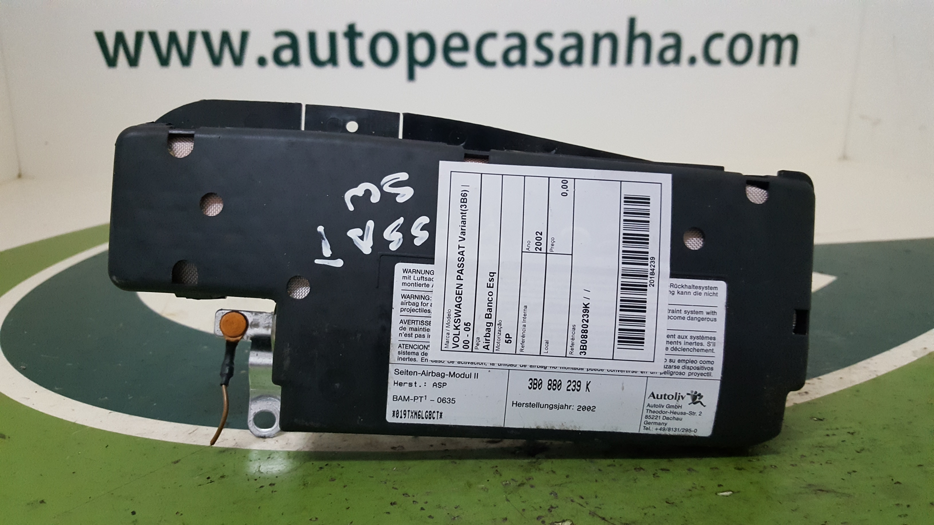 Airbag Banco Esq VOLKSWAGEN - ID S_44238