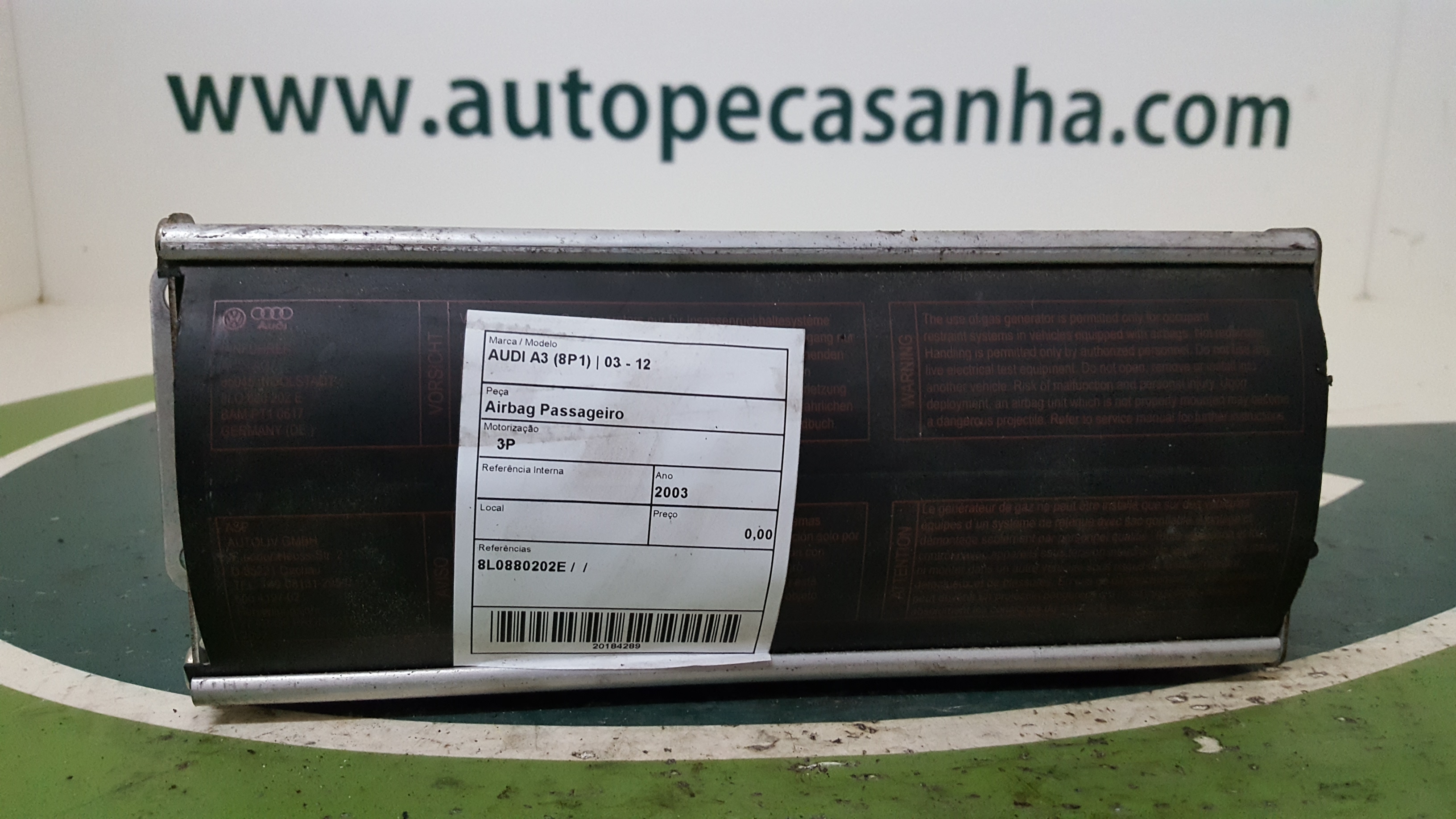 Airbag Passageiro AUDI - ID S_44288