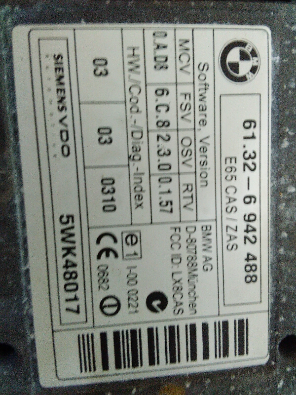 Canhão de Ignição BMW 7 (E65, E66, E67) | 01 - 09 Imagem-3