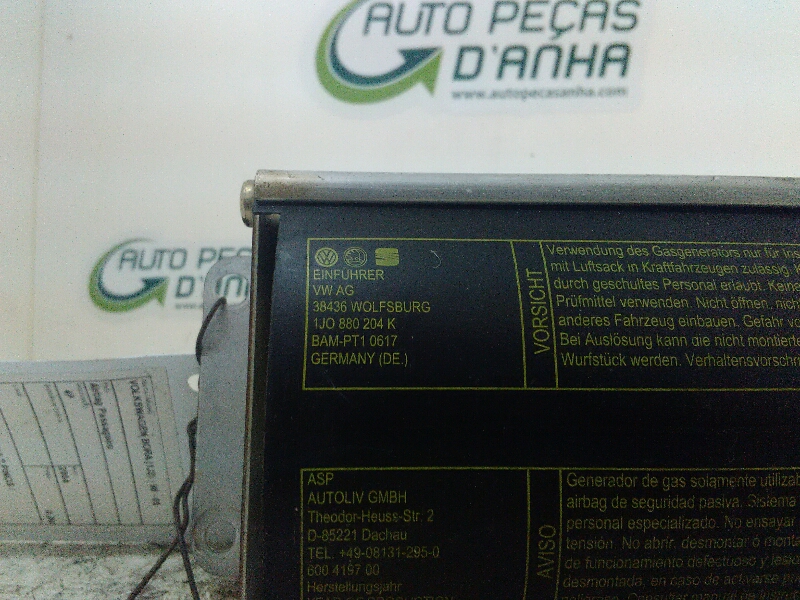 Airbag Passageiro VOLKSWAGEN BORA (1J2) | 98 - 13 Imagem-1