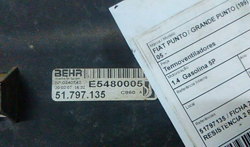 Termoventiladores FIAT GRANDE PUNTO (199_) | 05 -  Imagem-2