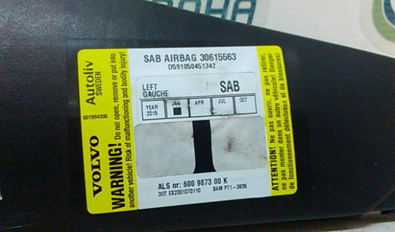 Airbag Banco Esq VOLVO V50 (545) | 03 - 12 Imagem-1