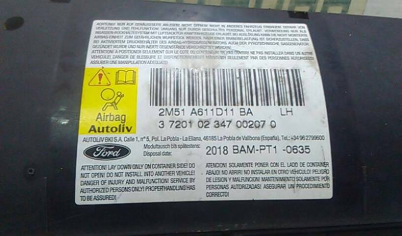 Airbag Banco Esq FORD FOCUS Turnier (DNW) | 99 - 07 Imagem-1