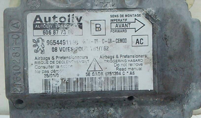 Centralina de Airbags PEUGEOT 307 SW (3H) | 02 - 09 Imagem-1