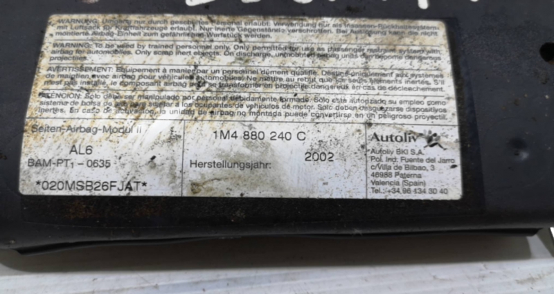 Airbag Banco Dto SEAT LEON (1M1) | 99 - 06 Imagem-1