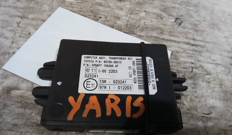 Imobilizador TOYOTA YARIS (_P9_) | 05 - 14 Imagem-1