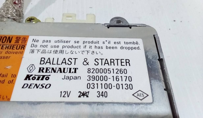Balastro Xenon RENAULT VEL SATIS (BJ0_) | 02 -  Imagem-2