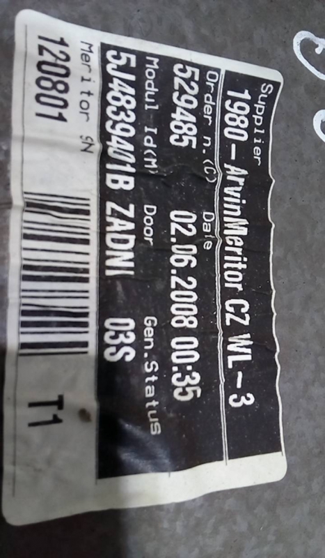 Elevador Trás Esq SKODA FABIA II Combi (545) | 07 - 14 Imagem-1