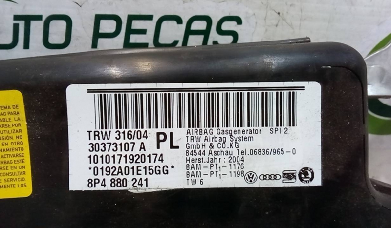 Airbag Banco Esq AUDI A3 (8P1) | 03 - 13 Imagem-1