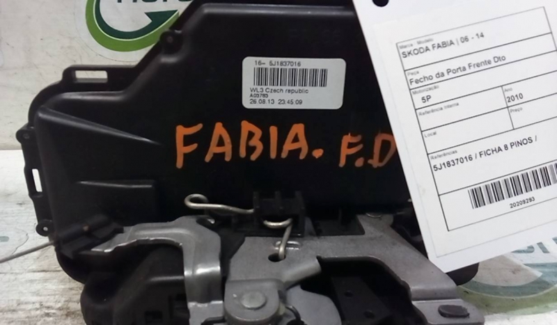Fecho da Porta Frente Dto SKODA FABIA II (542) | 06 - 14 Imagem-1