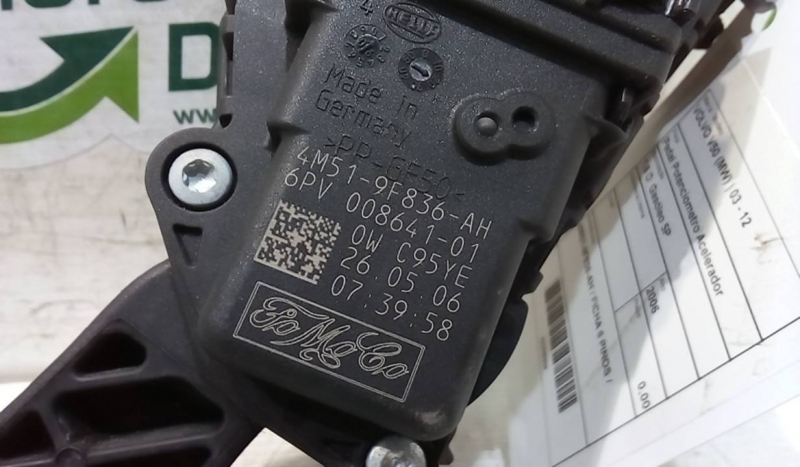 Pedal Potenciometro Acelerador VOLVO V50 (545) | 03 - 12 Imagem-1