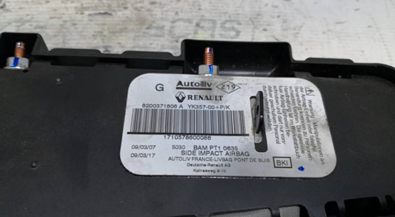 Airbag Banco Esq RENAULT MEGANE II Grandtour (KM0/1_) | 03 - 12 Imagem-1