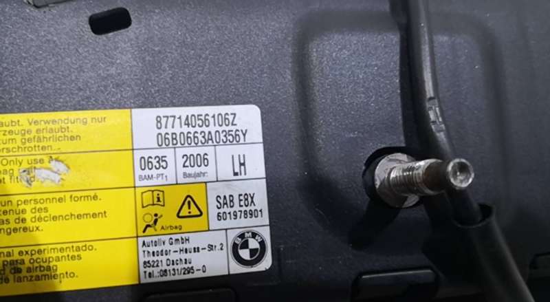 Airbag Banco Esq BMW 1 (E87) | 03 - 13 Imagem-2