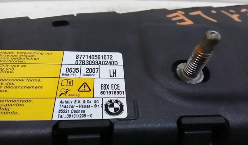 Airbag Banco Esq BMW 1 (E87) | 03 - 13 Imagem-1