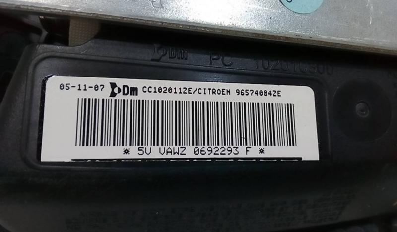 Airbag Banco Esq CITROEN C2 (JM_) | 03 - 17 Imagem-1