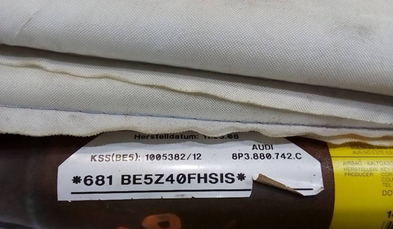 Airbags de Cortina Dto AUDI A3 (8P1) | 03 - 13 Imagem-1