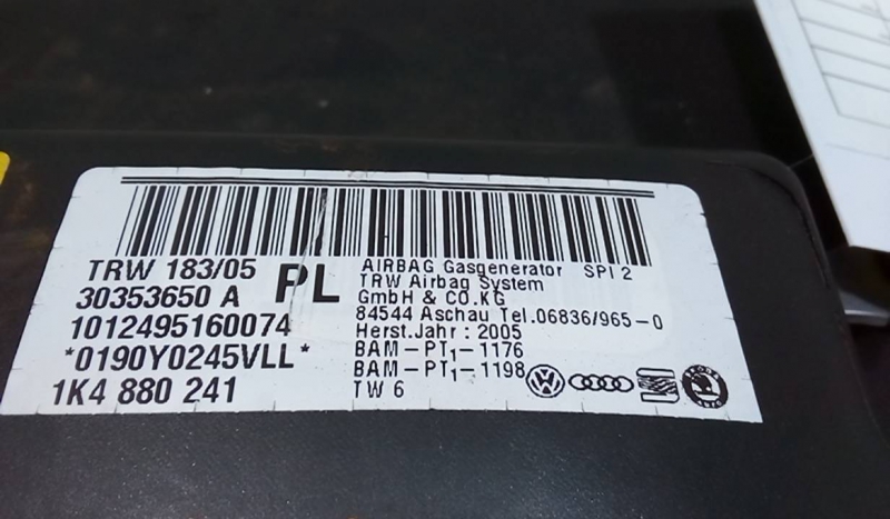 Airbag Banco Esq SEAT LEON (1P1) | 05 - 13 Imagem-1