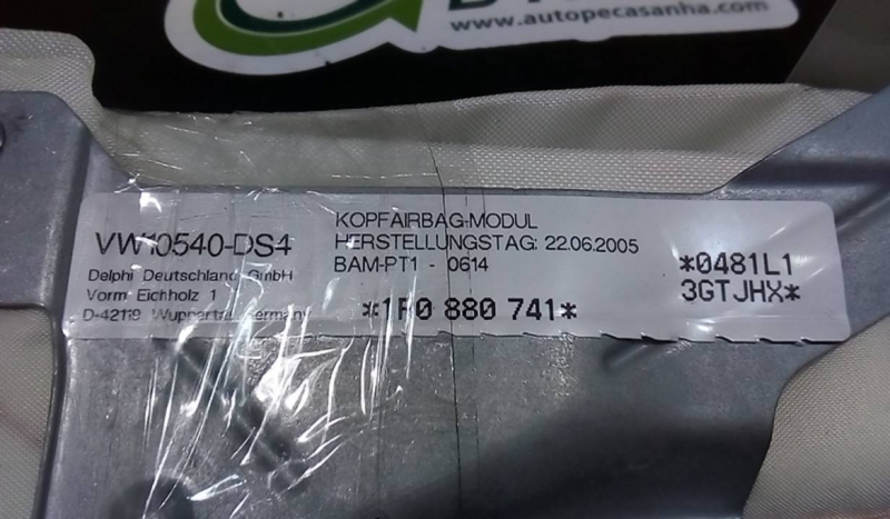 Airbags de Cortina Esq SEAT LEON (1P1) | 05 - 13 Imagem-1