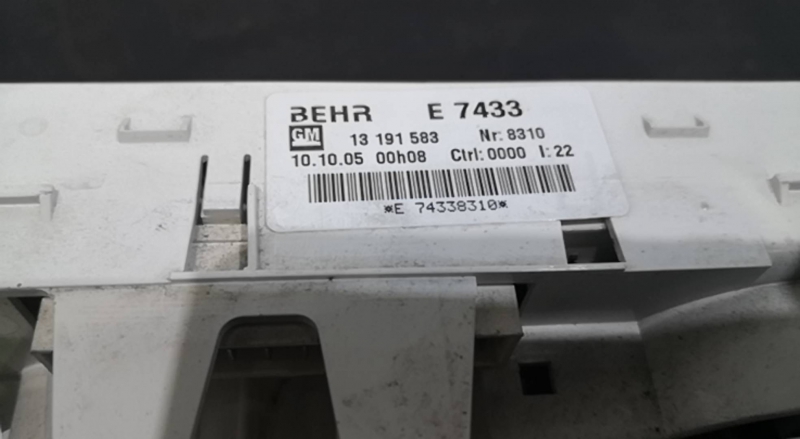 Comando Sofagem OPEL MERIVA A Veículo multiuso (X03) | 03 - 10 Imagem-2