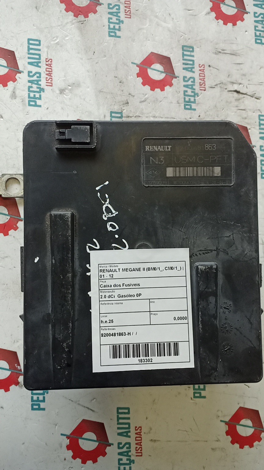 Caixa dos Fusíveis RENAULT - ID S_63301