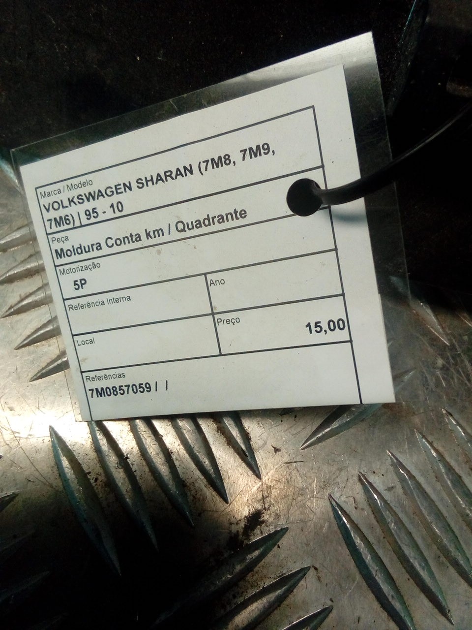 Abdeckung Tachoblende Verkleidung VOLKSWAGEN SHARAN (7M8, 7M9, 7M6) | 95 - 10 Imagem-4