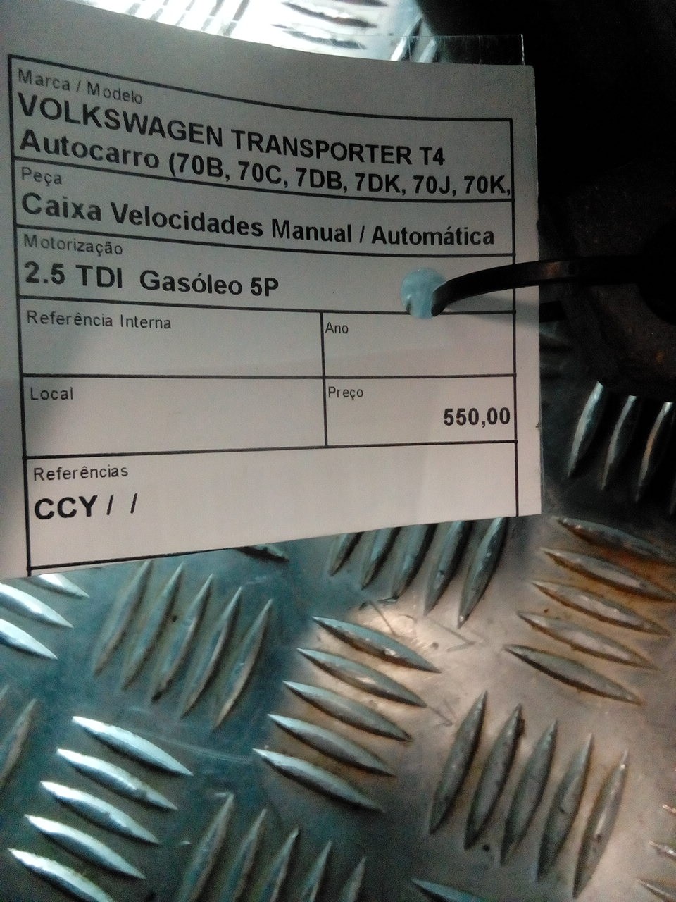 Boîte de Vitesse Manuelle VOLKSWAGEN TRANSPORTER IV Autocarro (70B, 70C, 7DB, 7DK, 70J, 70K, 7DC, 7DJ) | 90 - 04 Imagem-4