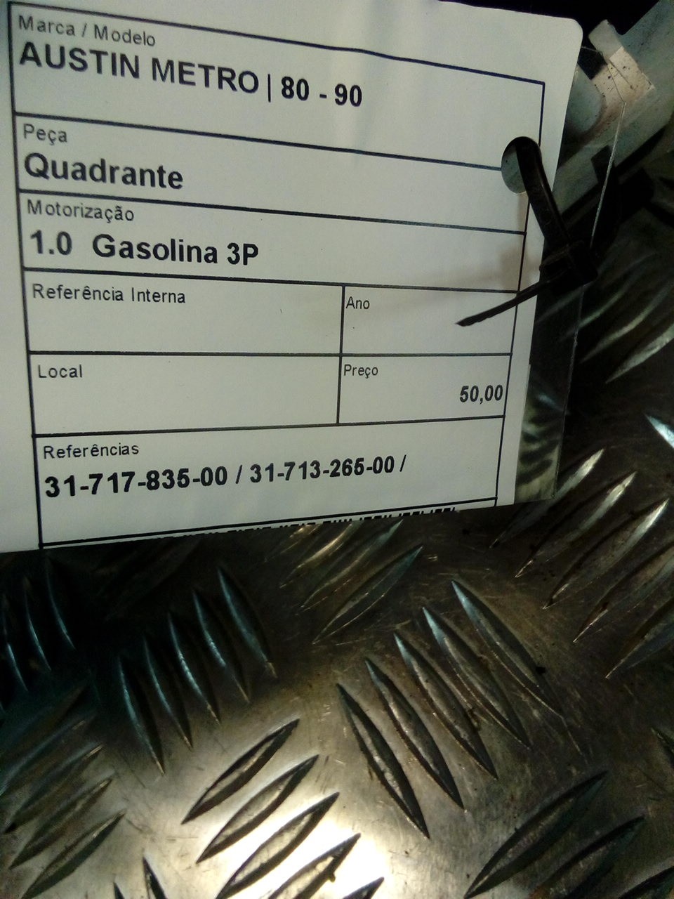 Quadrante Conta Km Painel Instrumentos AUSTIN METRO | 80 - 90 Imagem-3